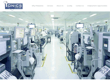 Tablet Screenshot of ionics-ems.com